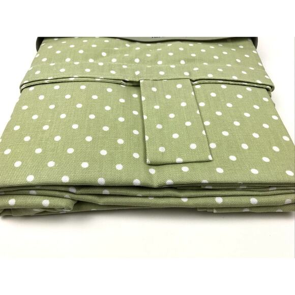 BL Home Kids Green Polka Dot Tab Top Panel Pair Window Panels 80"x84" New - Picture 11 of 12